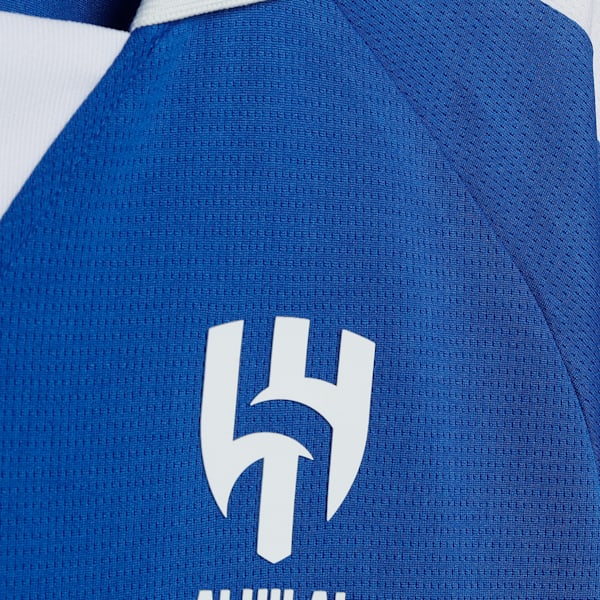 Al Hilal SFC Anniversary Youth Long Sleeve Football Jersey, Blue Intense-PUMA White, extralarge-IND